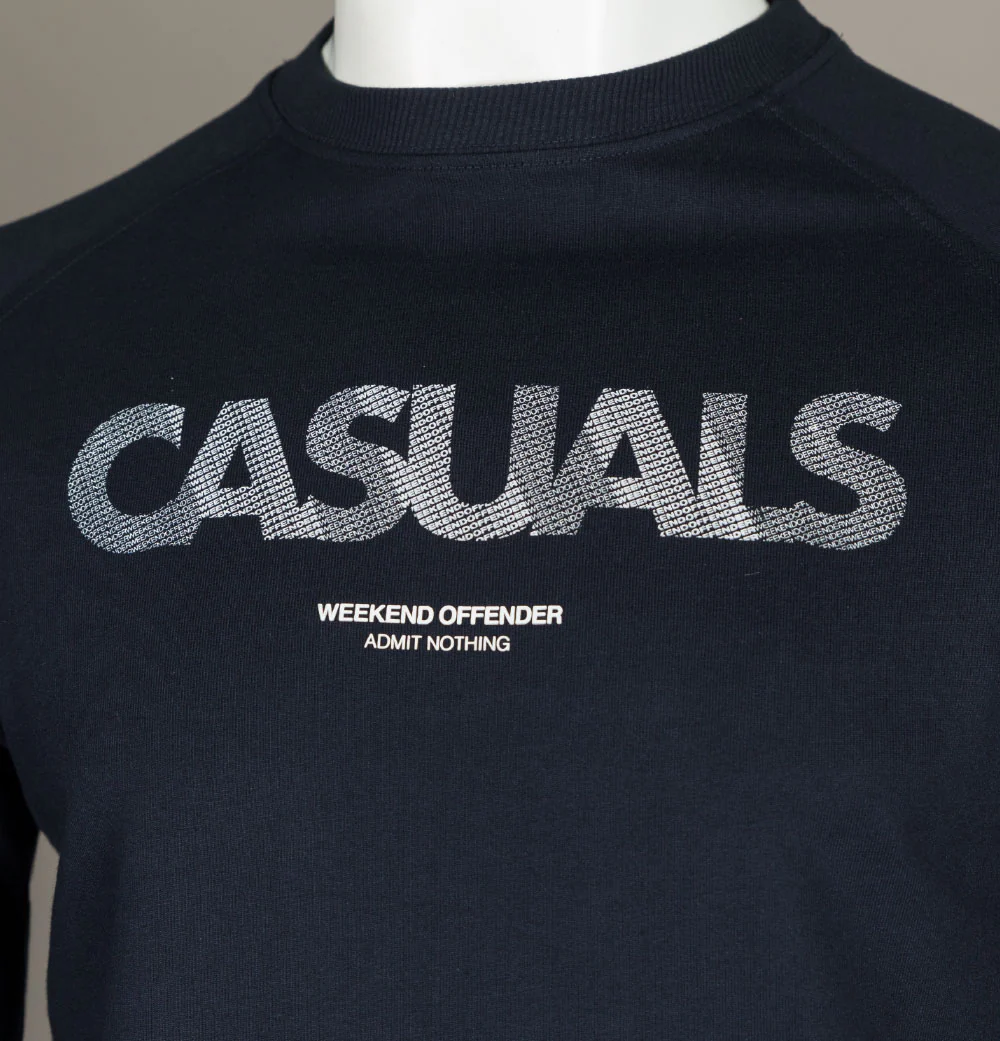 Weekend Offender Dunham Sweat Navy - Image 3