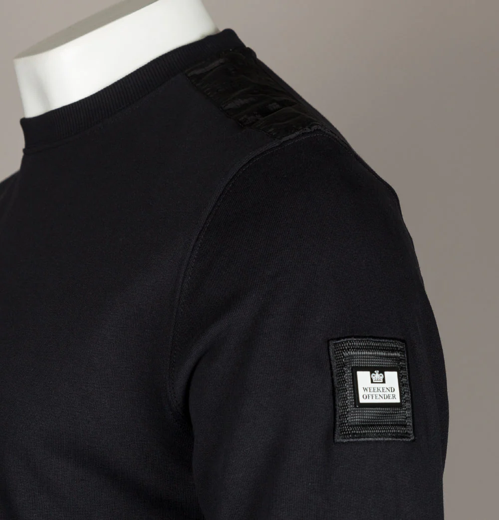 Weekend Offender F Bomb Sweatshirt Black - Image 3