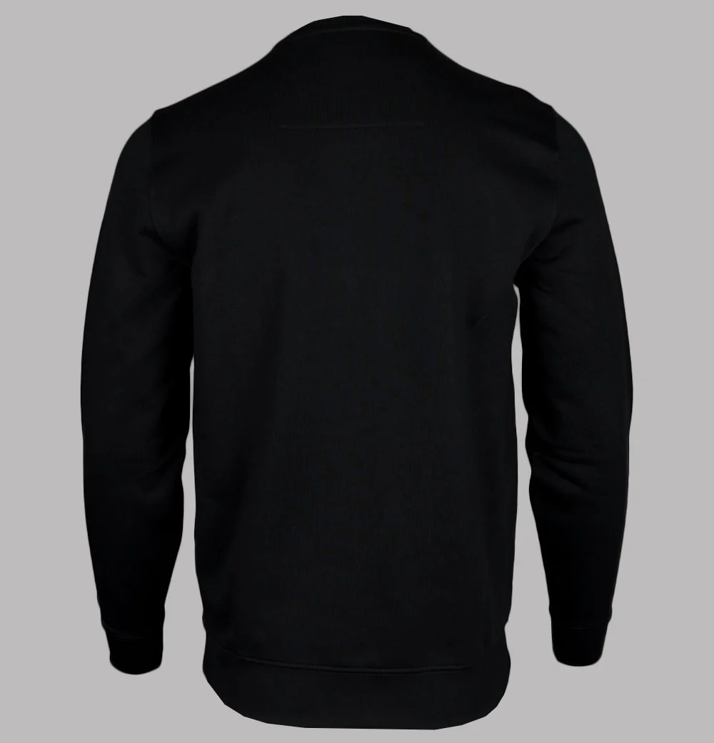 Weekend Offender Ferrer Fleece Back Sweatshirt Black - Image 2