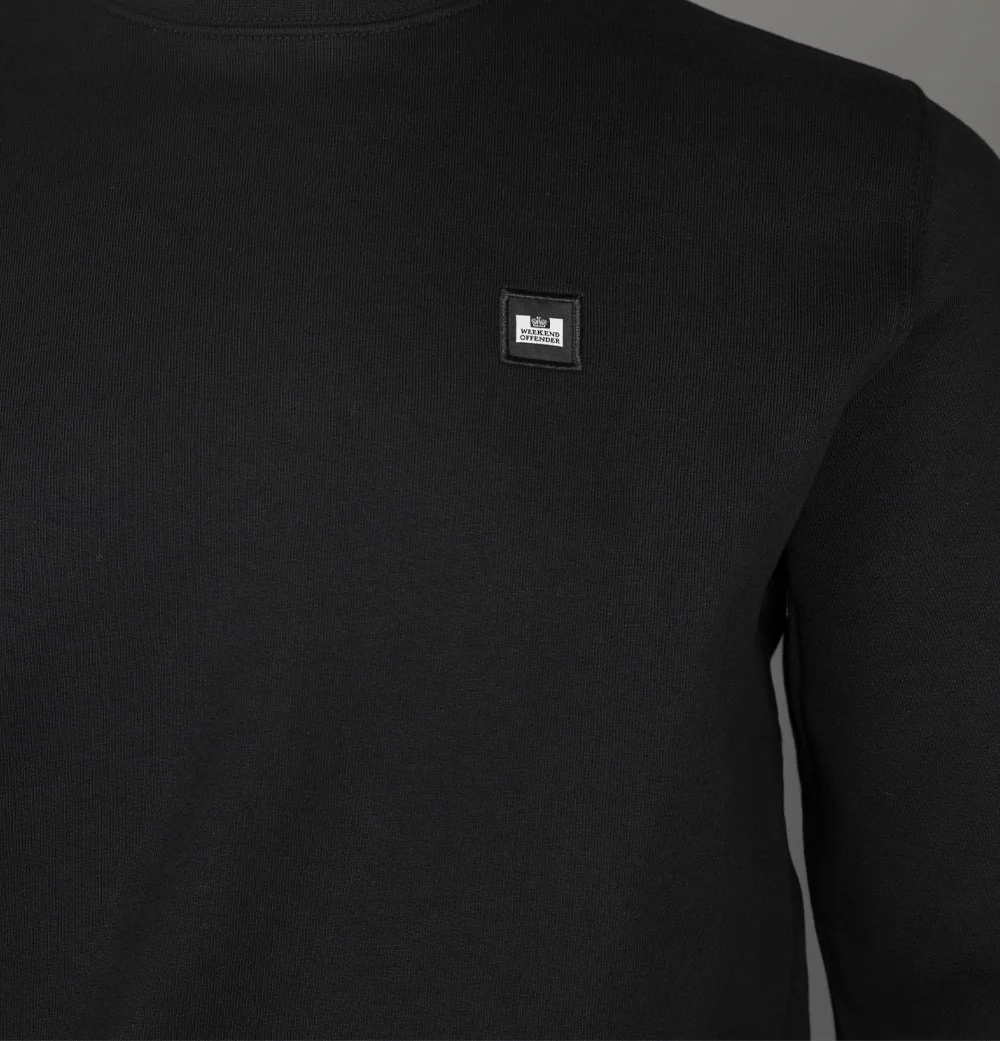 Weekend Offender Ferrer Sweatshirt Black - Image 3