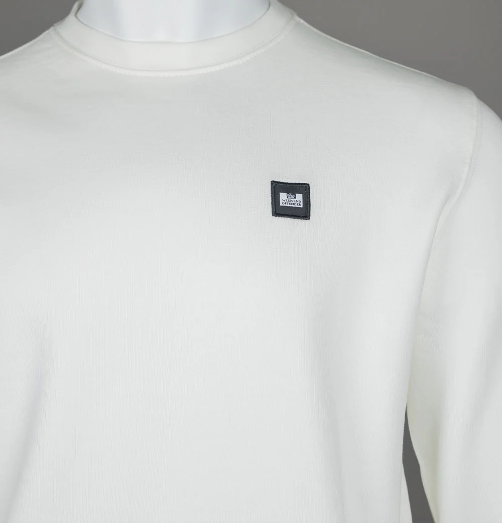Weekend Offender Ferrer Sweatshirt Winter White - Image 3