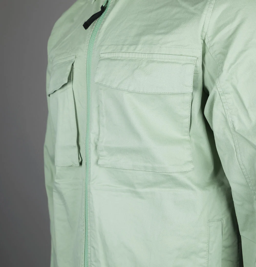 Weekend Offender Formella Overshirt Pale Moss Green - Image 4