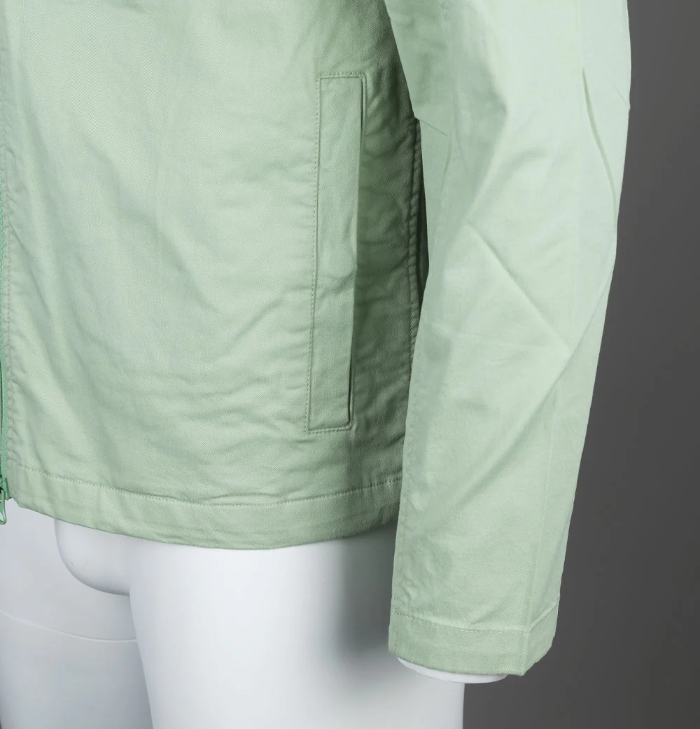 Weekend Offender Formella Overshirt Pale Moss Green - Image 5
