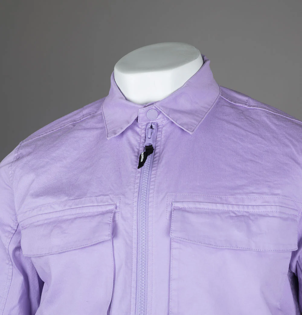 Weekend Offender Formella Overshirt Periwinkle - Image 3