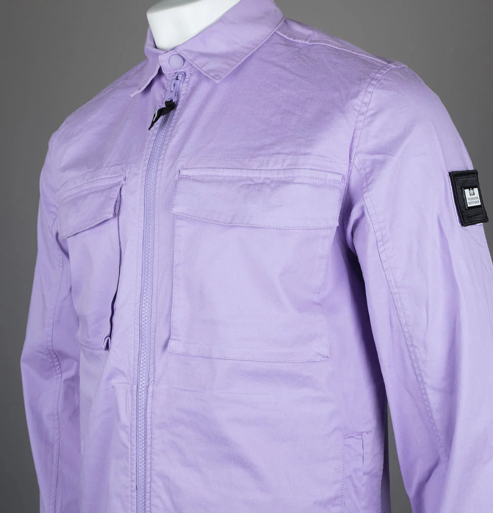 Weekend Offender Formella Overshirt Periwinkle - Image 4
