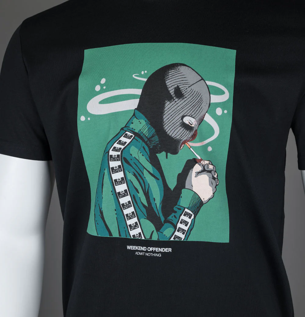 Weekend Offender Fumo T-Shirt Black - Image 3
