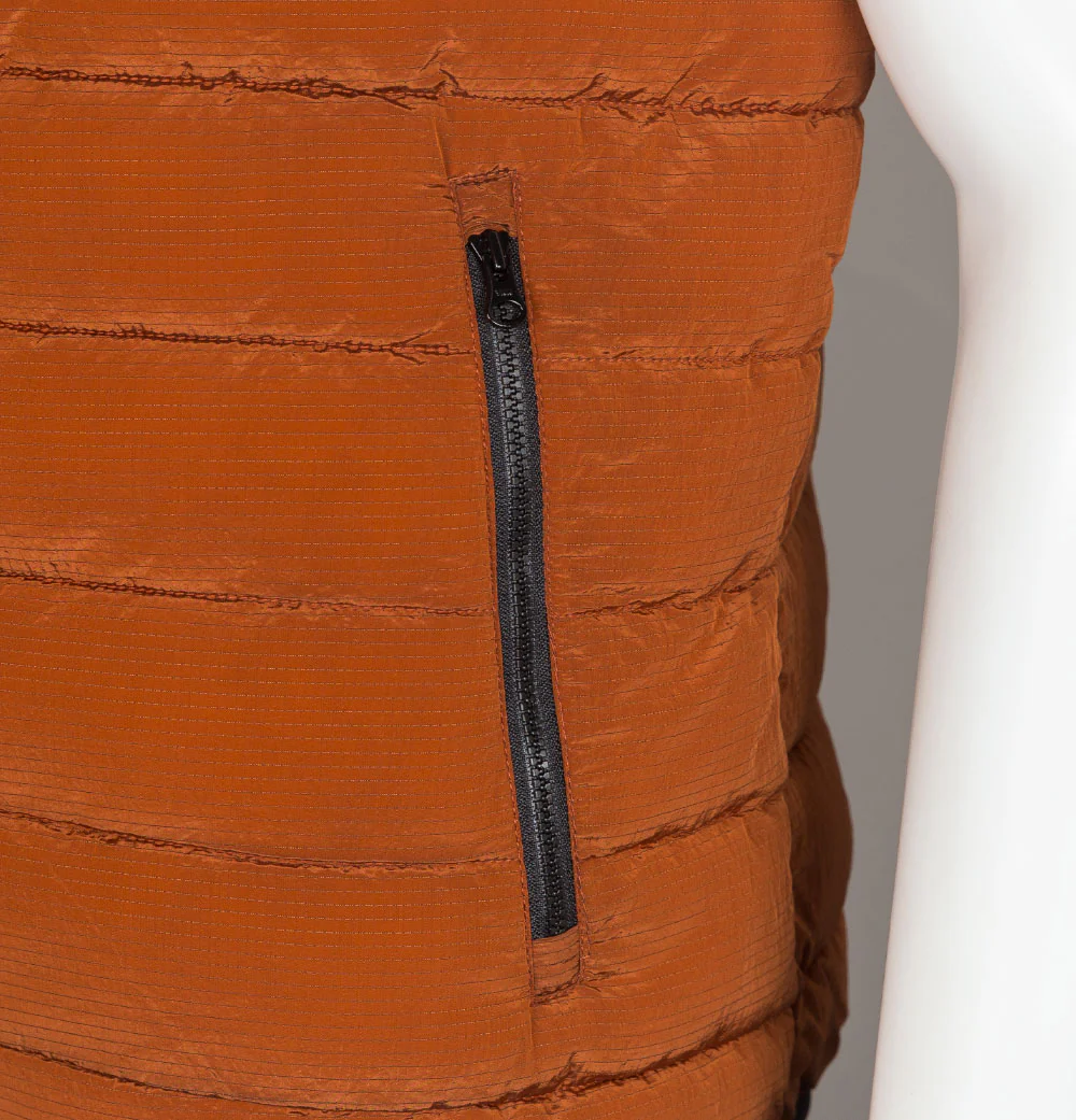 Weekend Offender Gacha Quilted Gilet Russet - Image 5