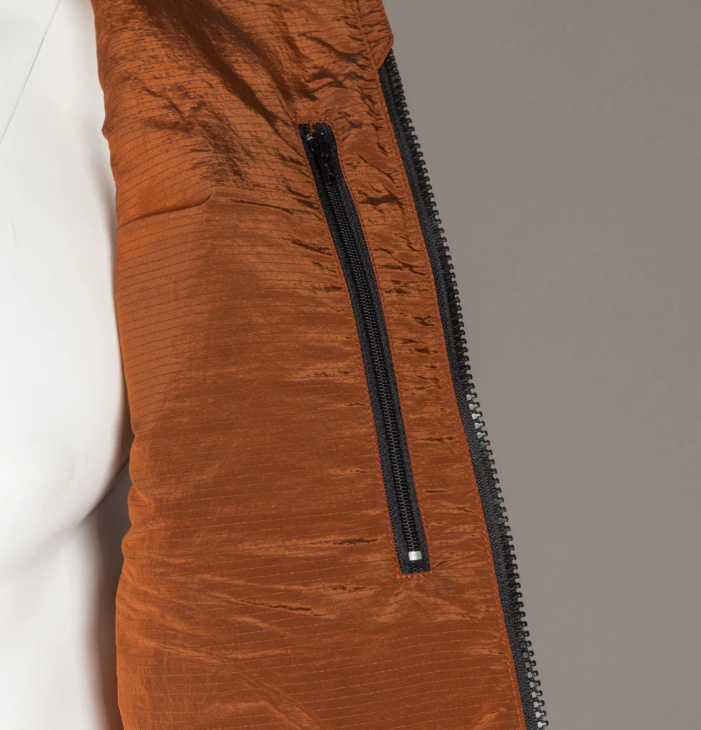 Weekend Offender Gacha Quilted Gilet Russet - Image 6