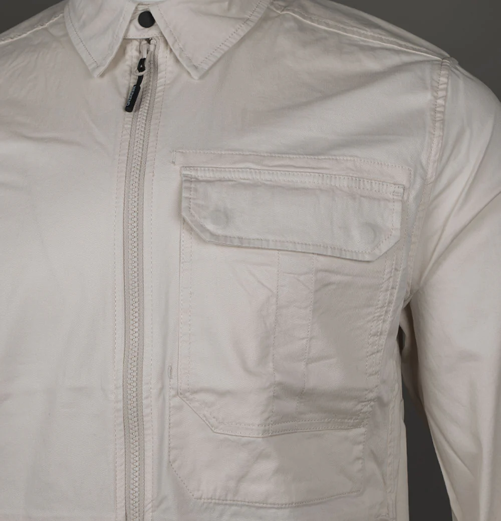 Weekend Offender Graniteville Utility Overshirt Alabaster - Image 4
