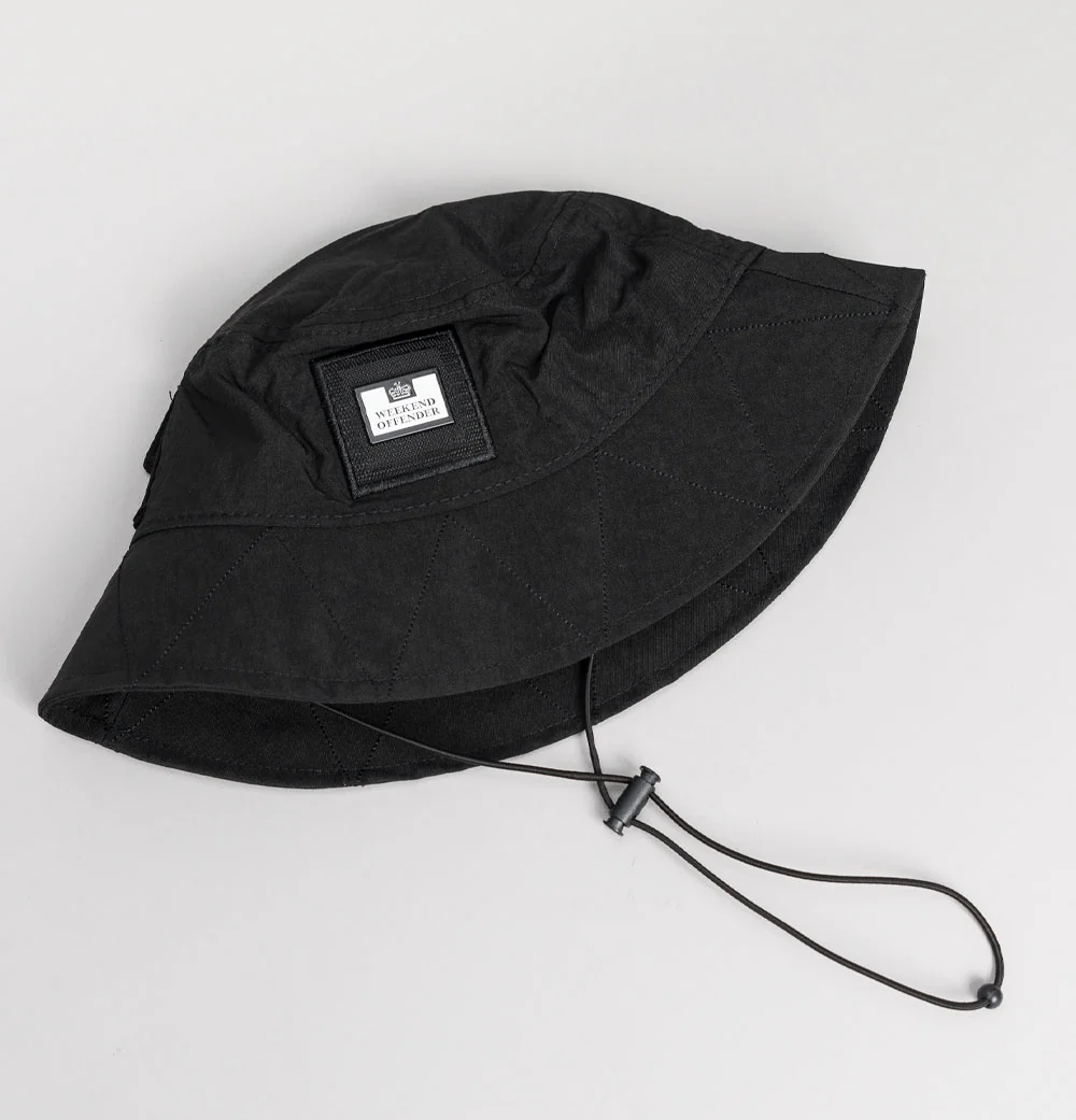 Weekend Offender Griffith Bucket Hat Black - Image 4