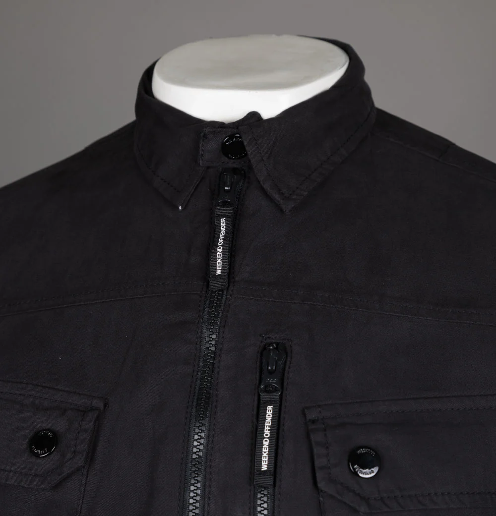 Weekend Offender Helsinki Overshirt Black - Image 3
