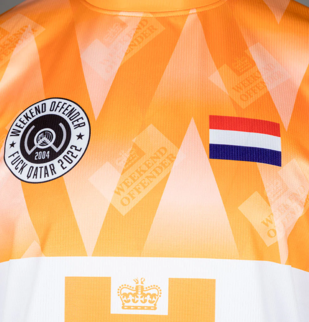 Weekend Offender Holland Football Shirt Orange - Image 3
