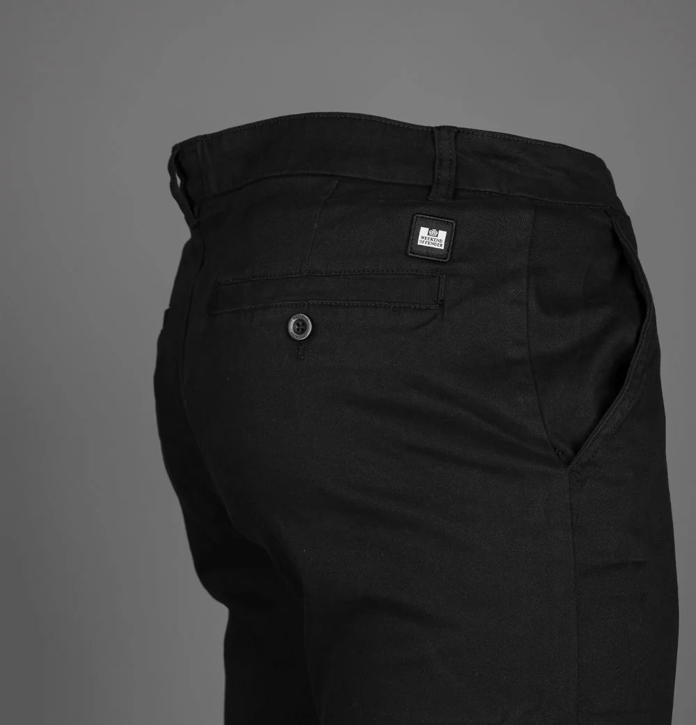 Weekend Offender Ivan Chino Shorts Black - Image 4