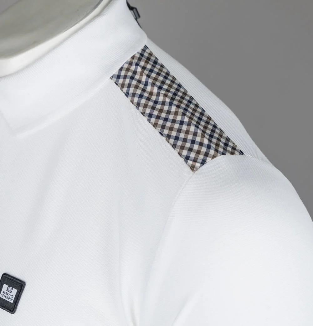 Weekend Offender Jacobs Polo Shirt White - Image 5