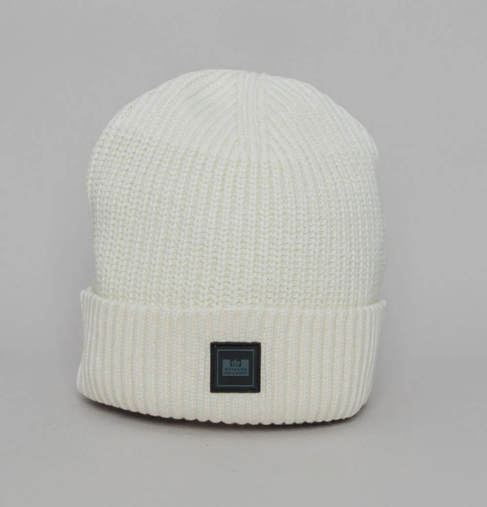Weekend Offender Kettama Ribbed Beanie Ivory