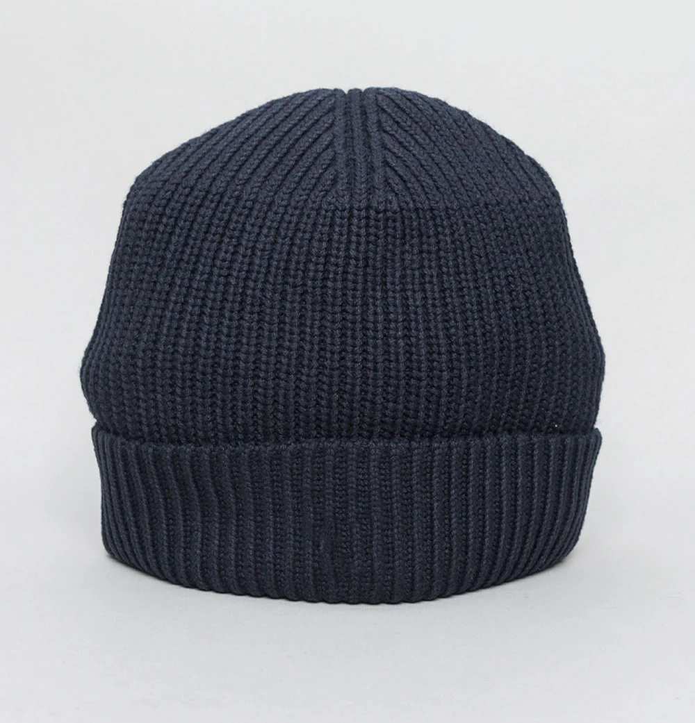 Weekend Offender Kettama Ribbed Beanie Navy - Image 3