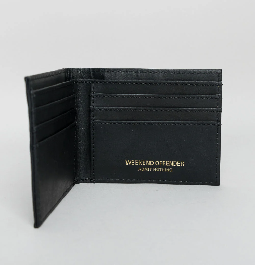 Weekend Offender Leather Wallet Black - Image 5
