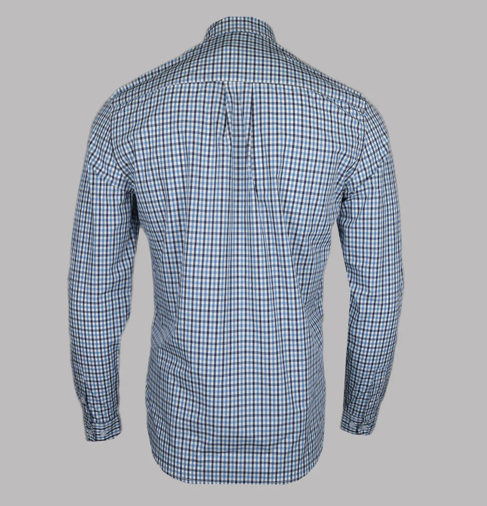 Weekend Offender Lisbon Check Shirt Blue House Check - Image 2