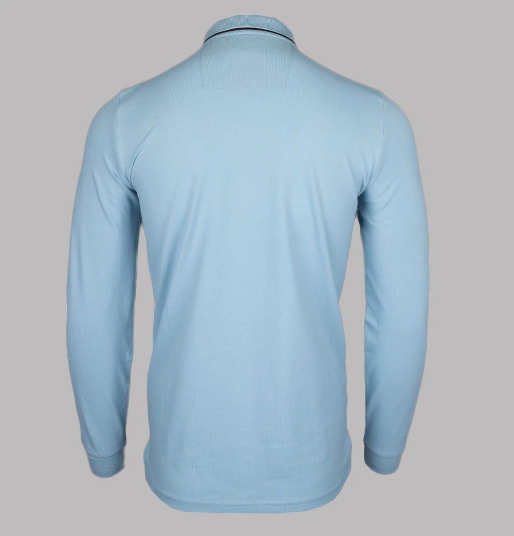 Weekend Offender LS Carola Polo Shirt Winter Sky/Blue House Check - Image 2