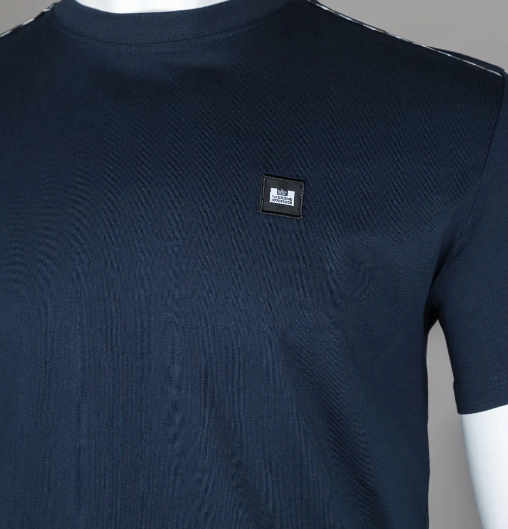 Weekend Offender Manuel T-Shirt Navy - Image 3