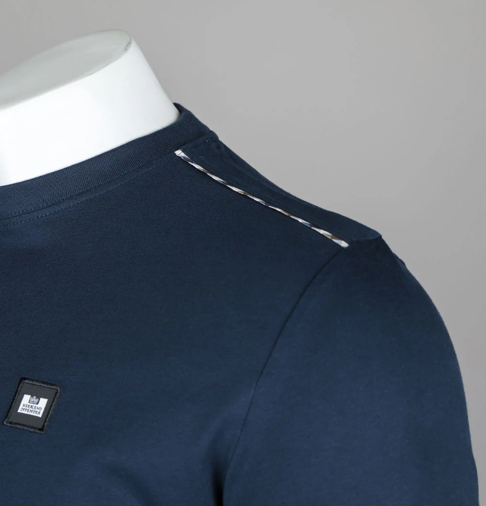 Weekend Offender Manuel T-Shirt Navy - Image 4