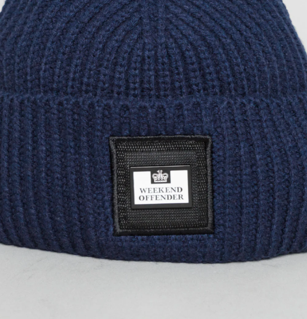 Weekend Offender Marseille Beanie Navy - Image 3