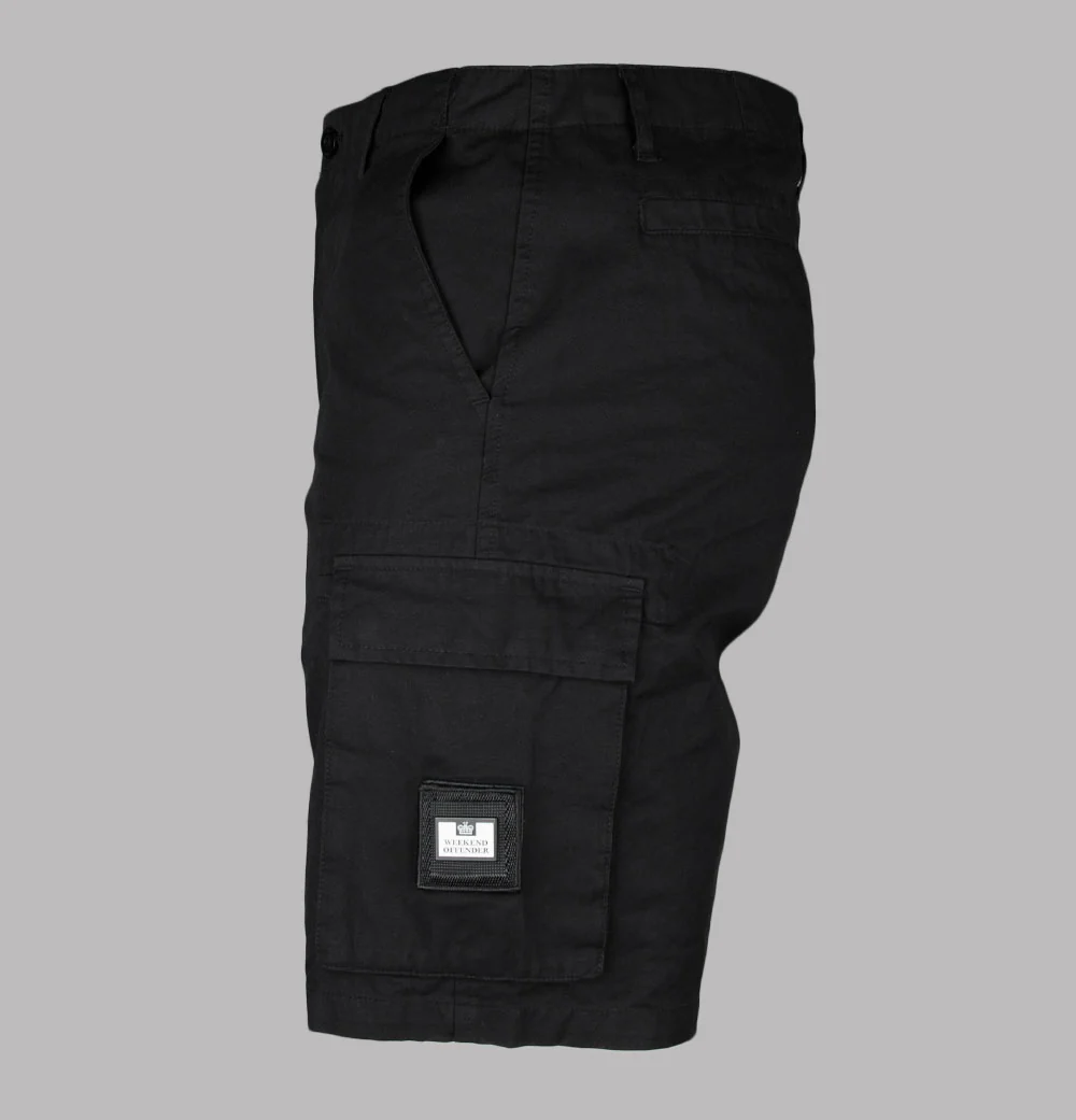 Weekend Offender Mascia Cargo Shorts Black
