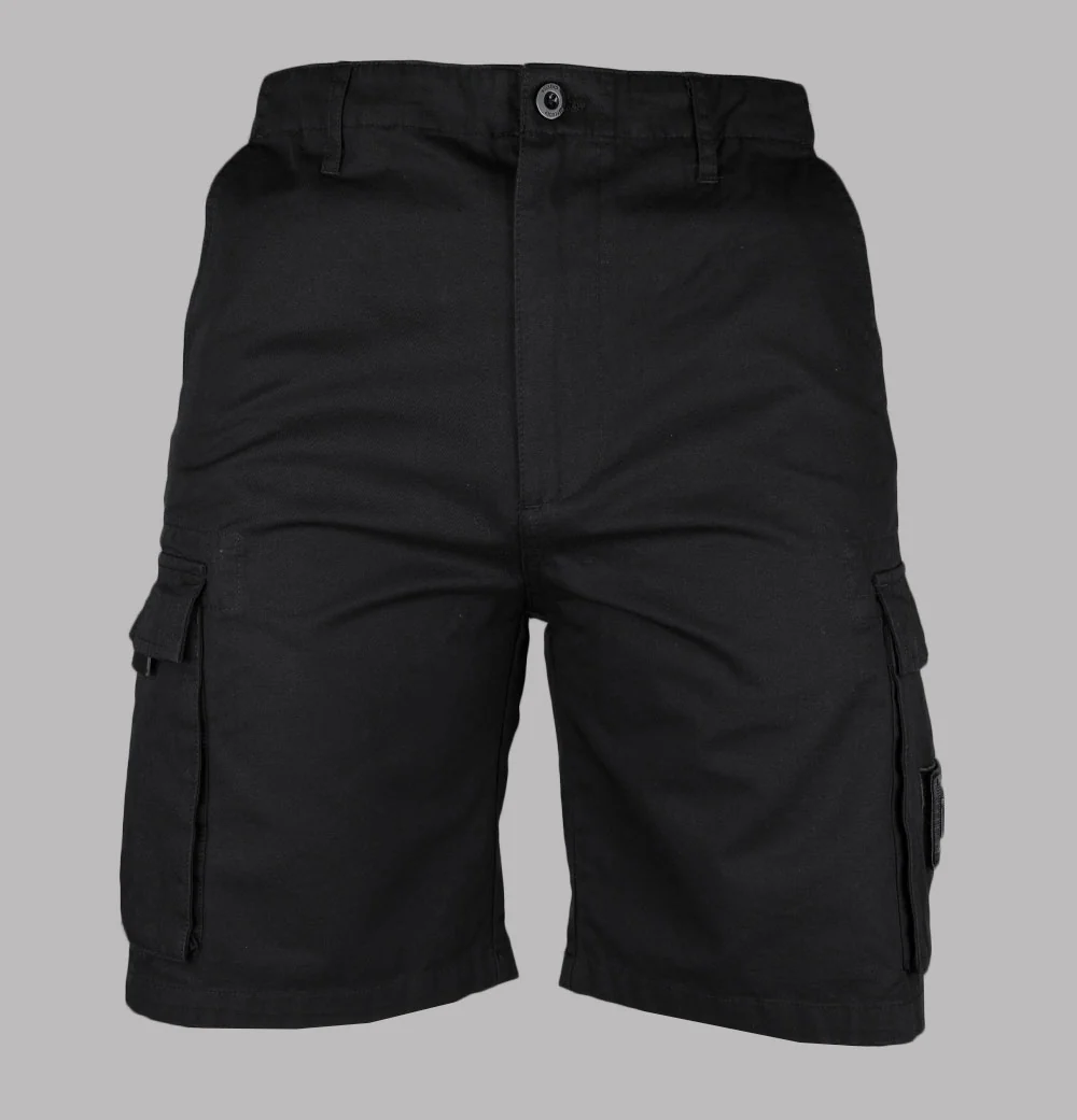 Weekend Offender Mascia Cargo Shorts Black - Image 2