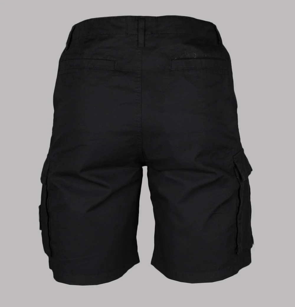 Weekend Offender Mascia Cargo Shorts Black - Image 3