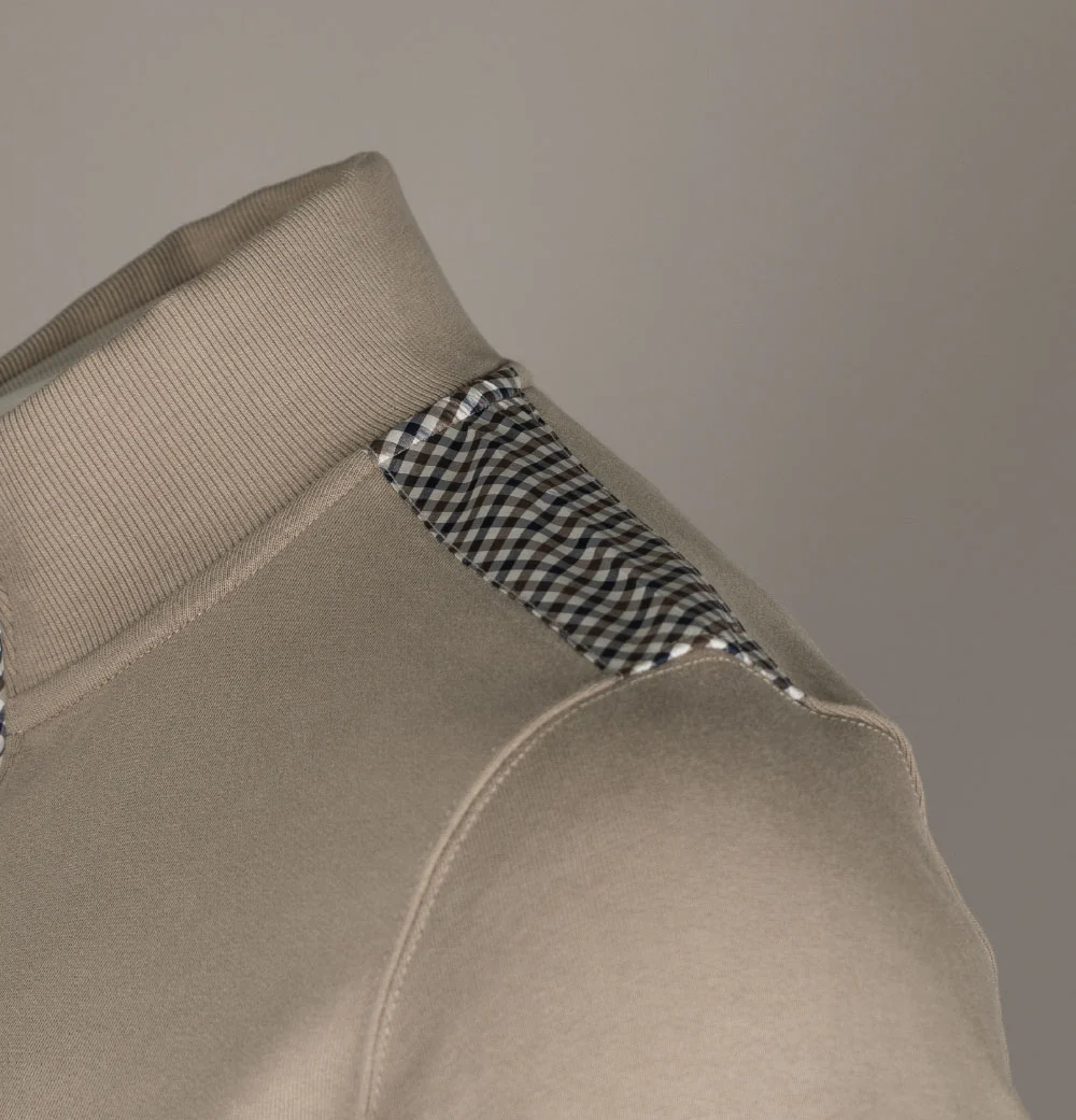 Weekend Offender Miyako 1/4 Zip Sweat Porcino - Image 4