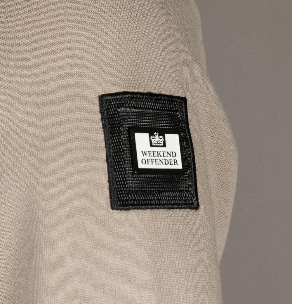 Weekend Offender Miyako 1/4 Zip Sweat Porcino - Image 5