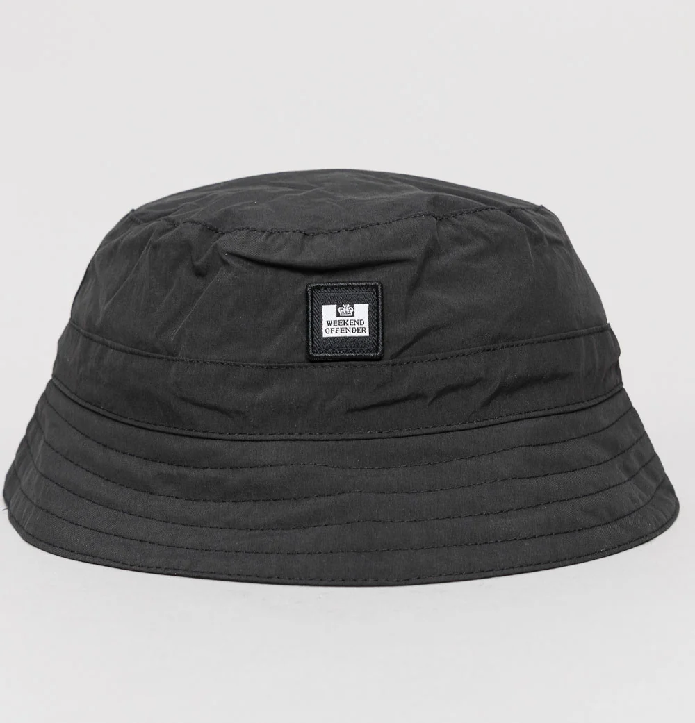 Weekend Offender Molina Packable Bucket Hat Black