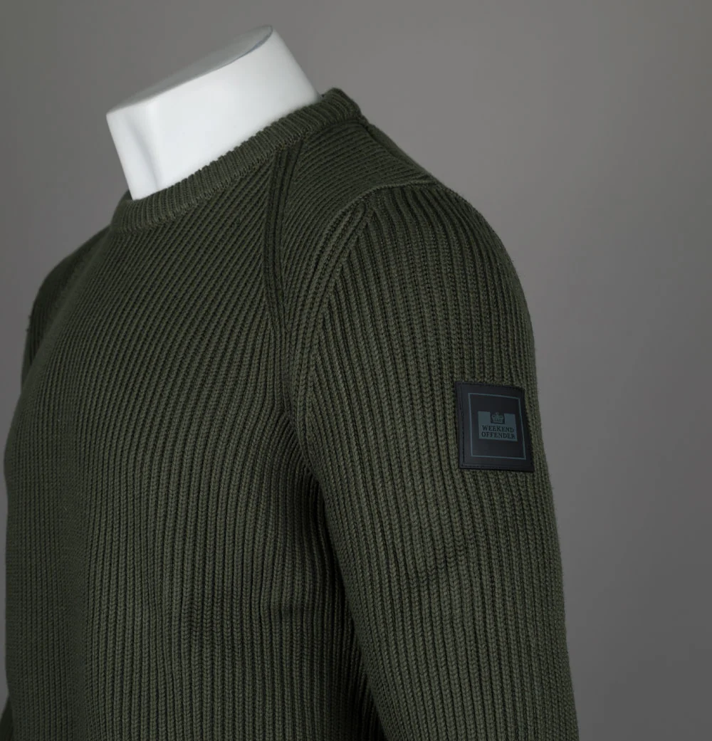 Weekend Offender Morello Knitted Jumper Black Forest - Image 3