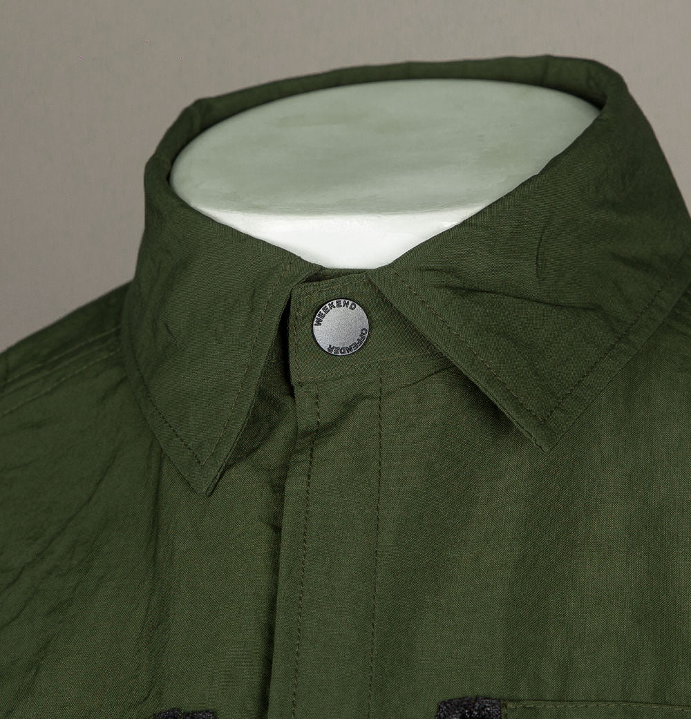 Weekend Offender Nicky Eyes Overshirt Deep Forest - Image 3