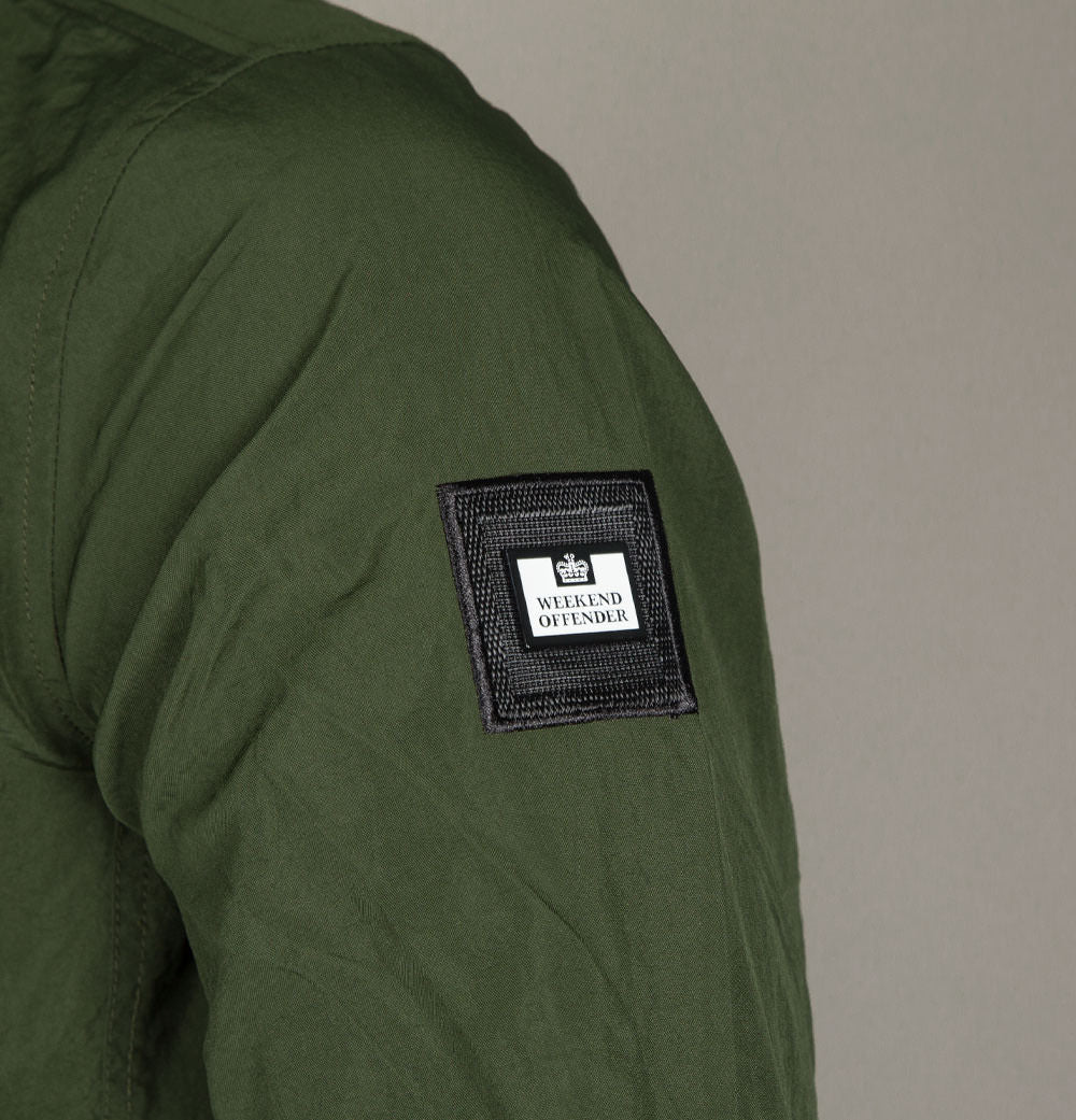 Weekend Offender Nicky Eyes Overshirt Deep Forest - Image 5