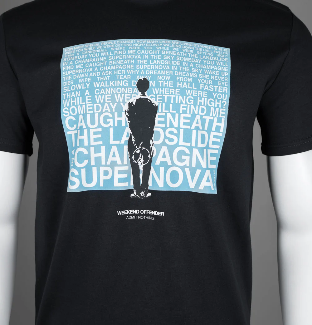 Weekend Offender Oasis Supernova T-Shirt Black - Image 3
