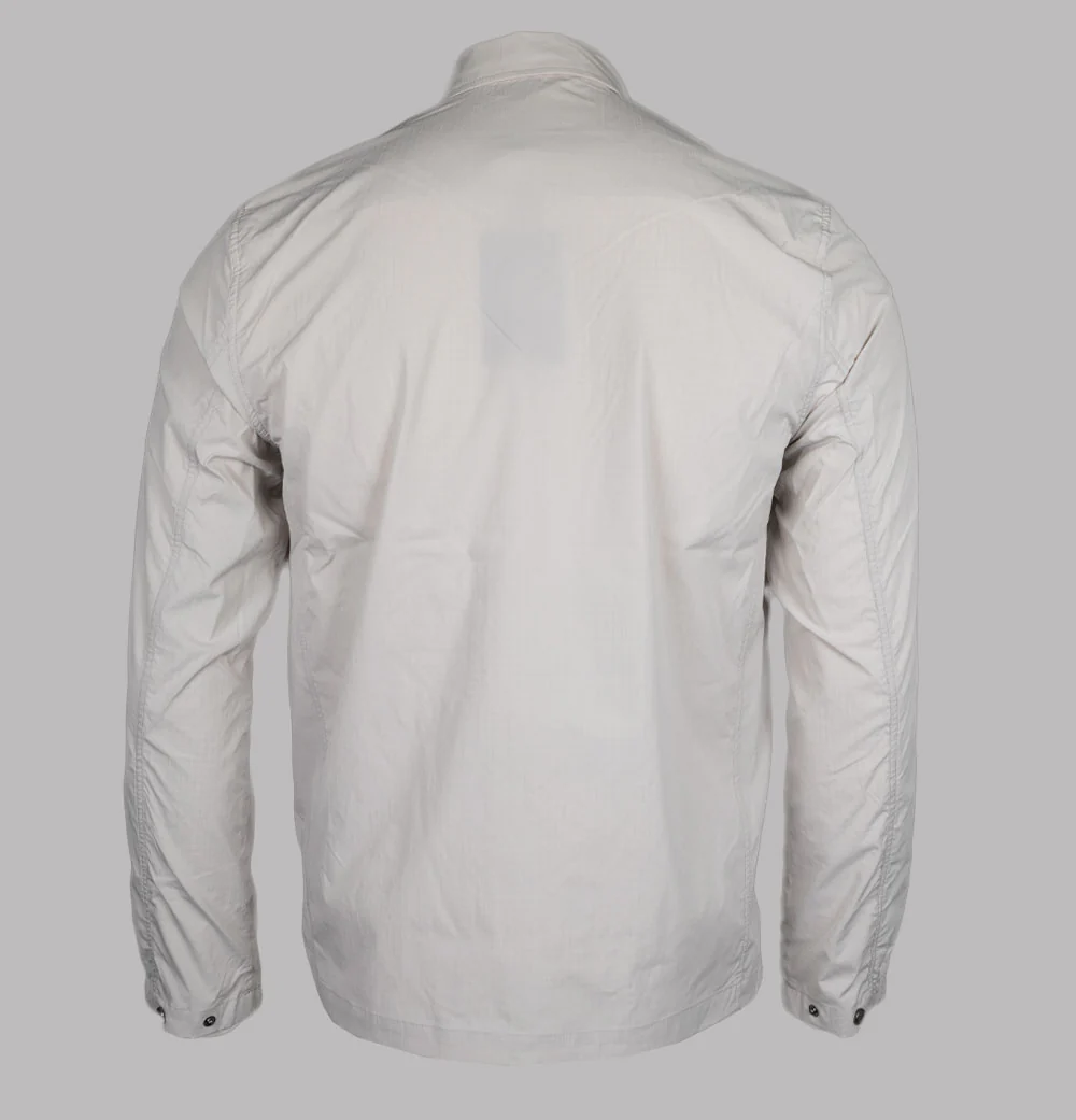 Weekend Offender Porter Overshirt Dove Grey - Image 2