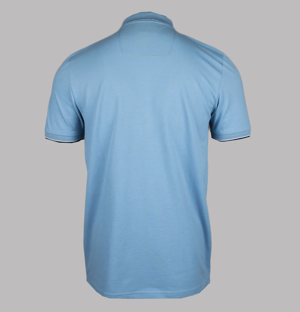 Weekend Offender Sakai Polo Shirt Sea Marine/Mid House Check - Image 2