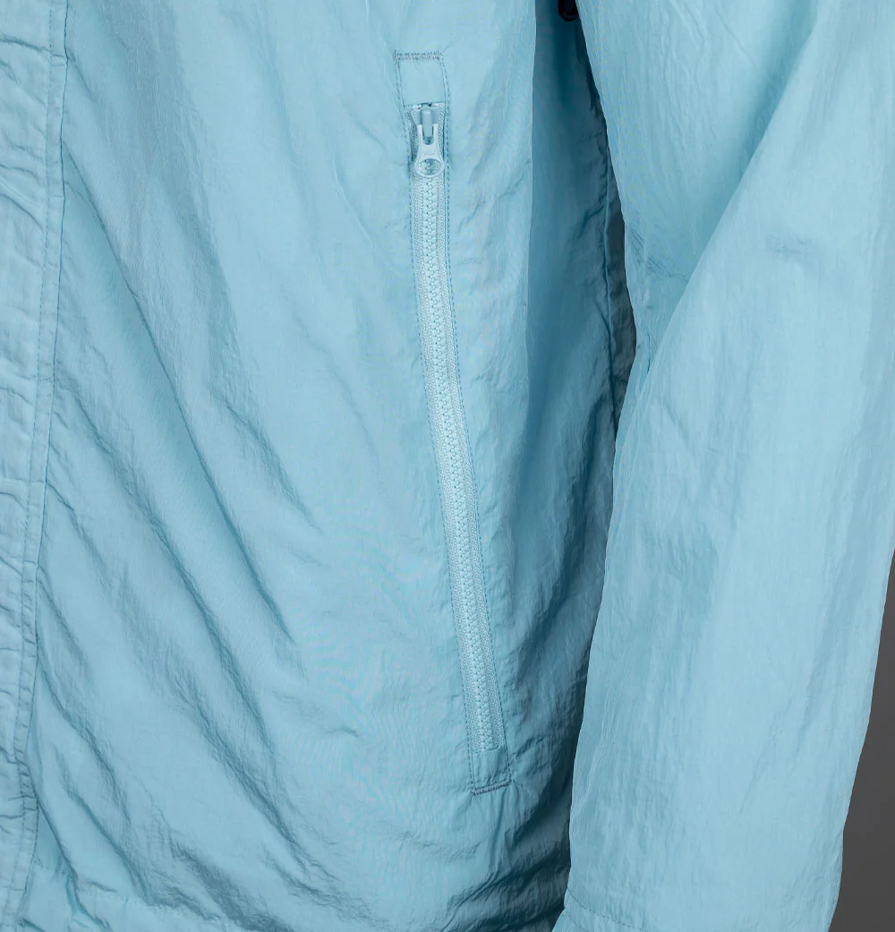 Weekend Offender Saunders Parachute Jacket Winter Sky/Blue House Check - Image 5