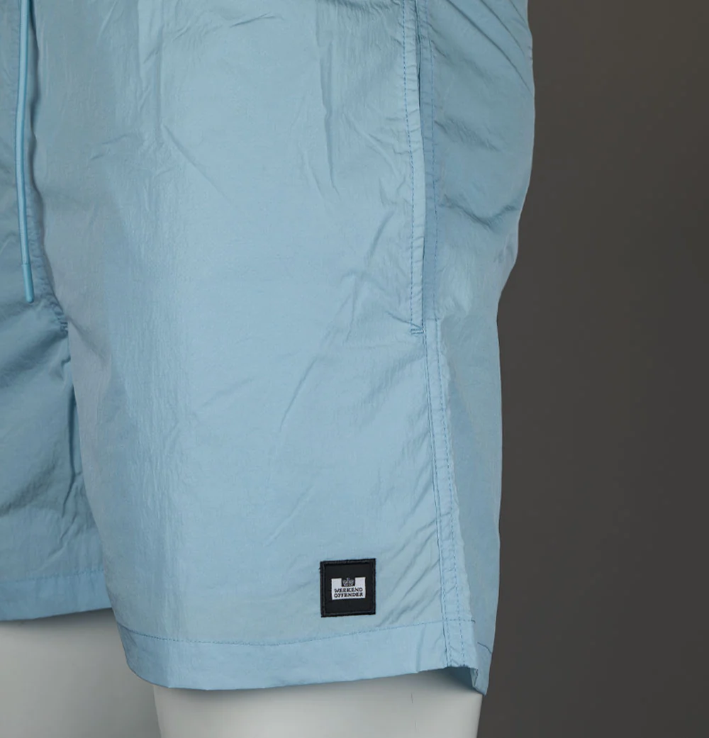 Weekend Offender Stacks Swim Shorts Ocean Wave Blue - Image 5