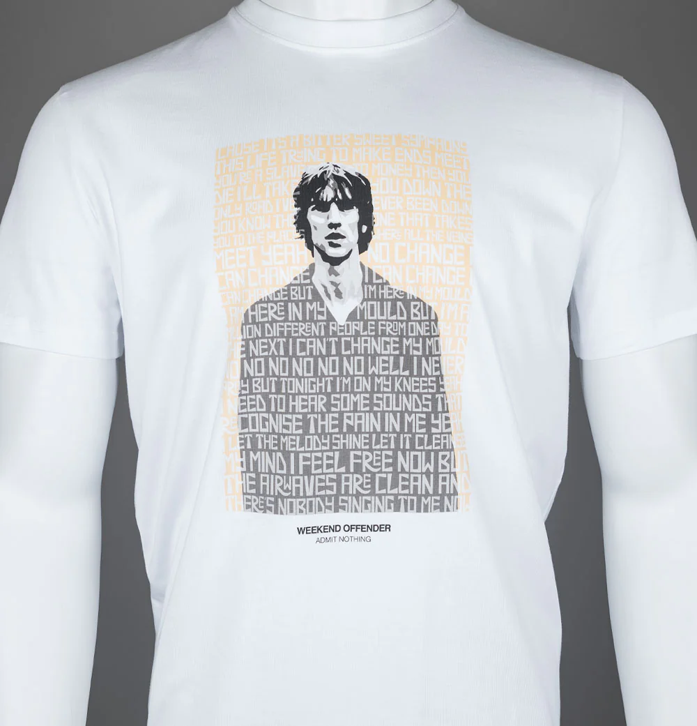 Weekend Offender Symphony T-Shirt White - Image 3