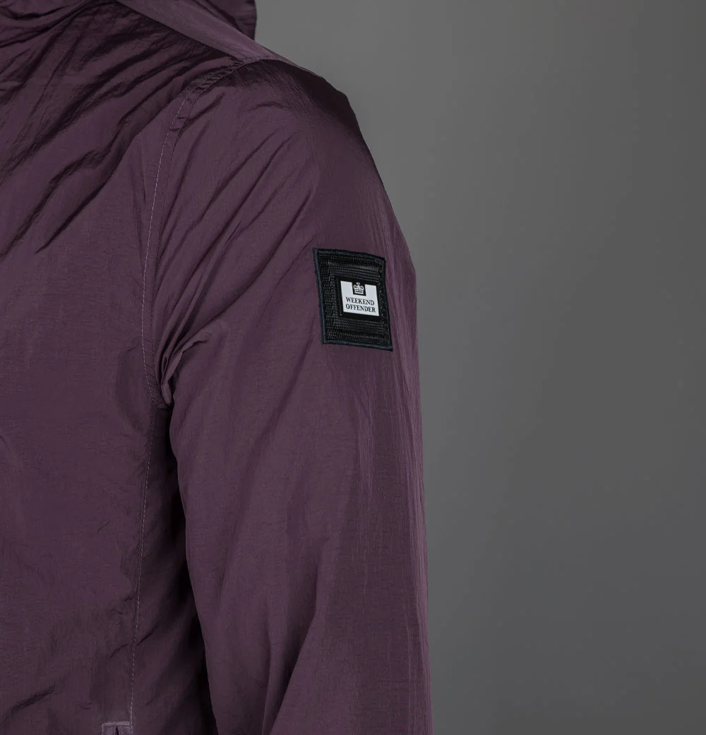 Weekend Offender Technician Fleece Lined Jacket Acaiberry - Image 5