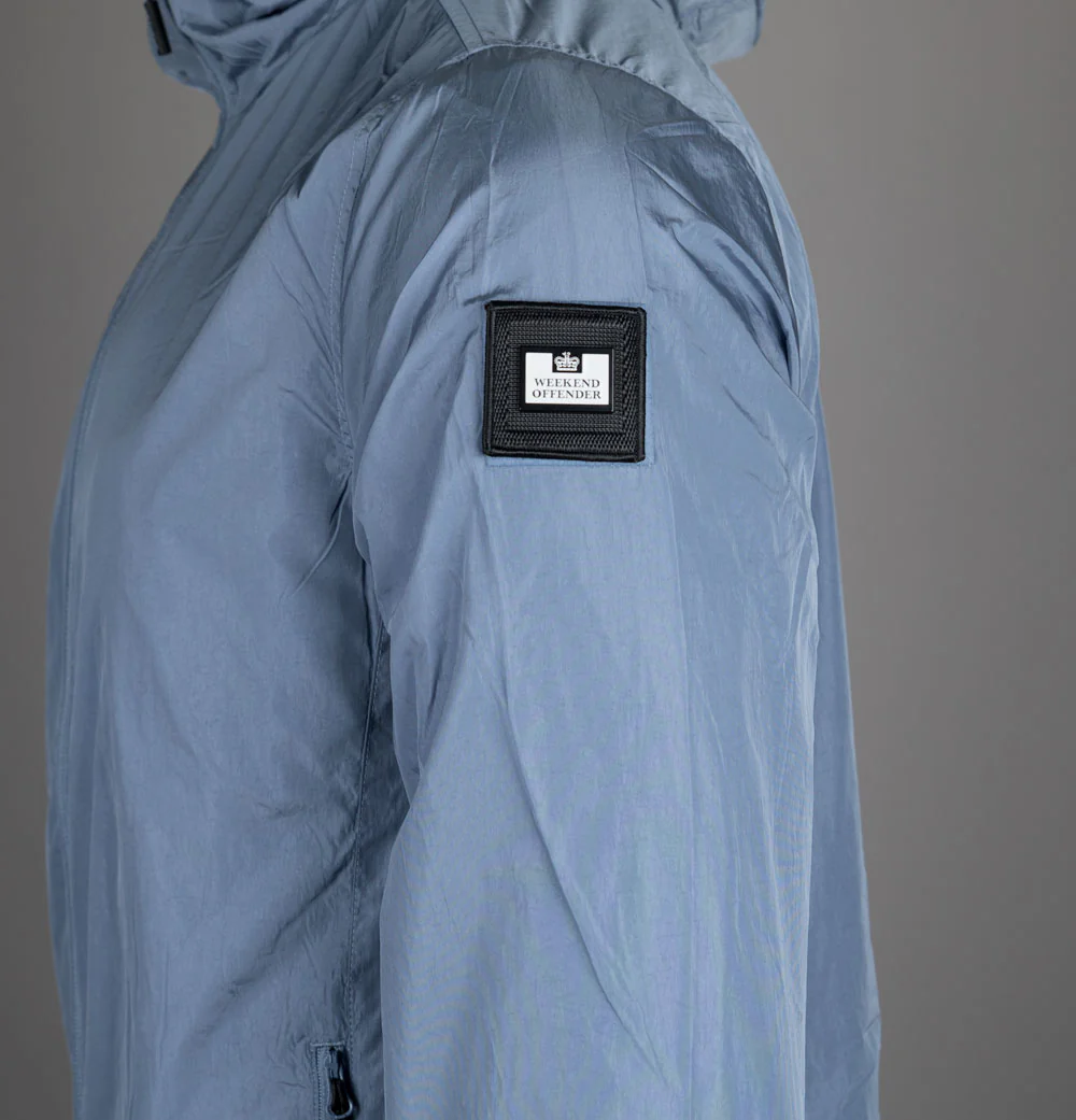 Weekend Offender Technician Fleece Lined Jacket Blue Shadow - Image 5