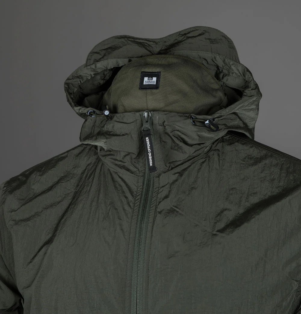 Weekend Offender Technician Fleece Lined Jacket Castle Green - Image 3