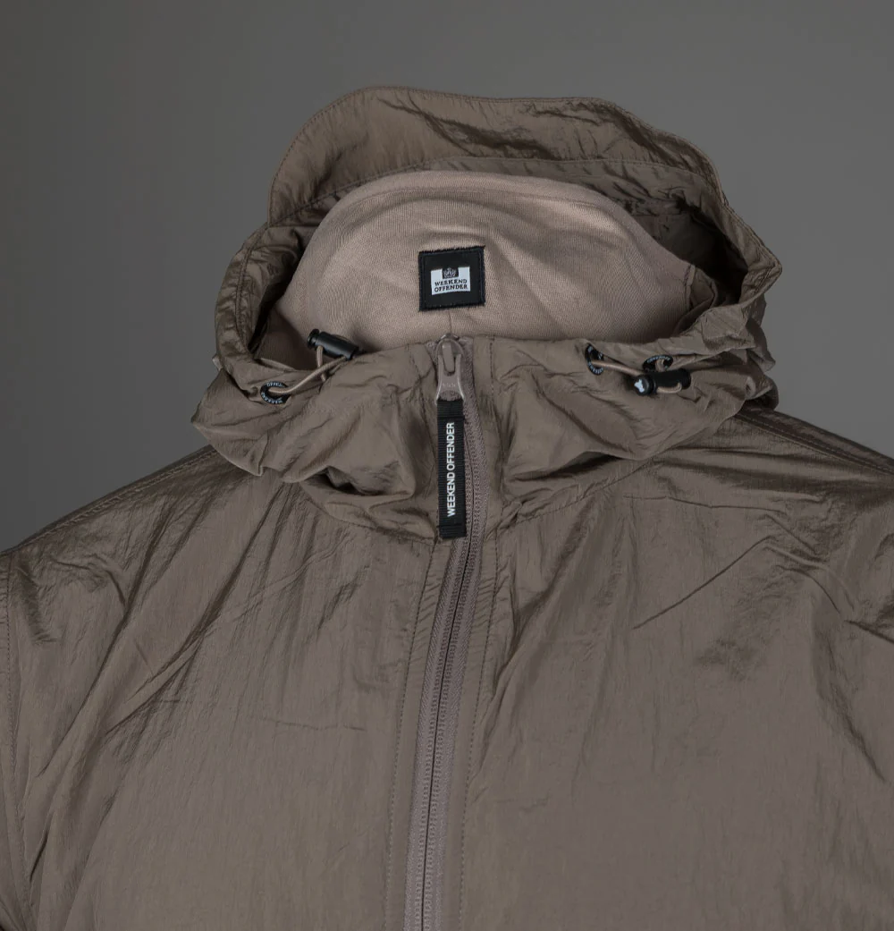 Weekend Offender Technician Fleece Lined Jacket Mocha - Image 3