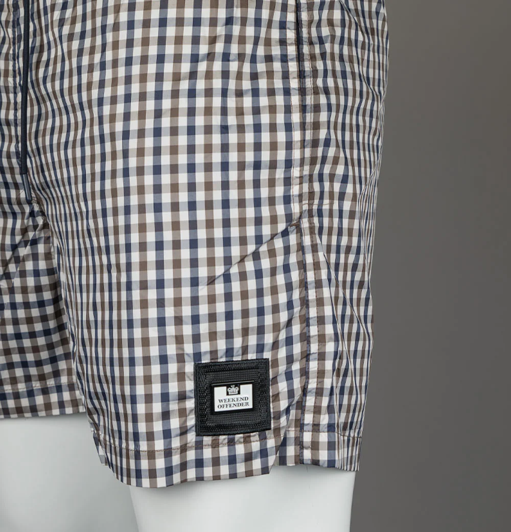 Weekend Offender Varadero Check Swim Shorts Mid House Check - Image 5