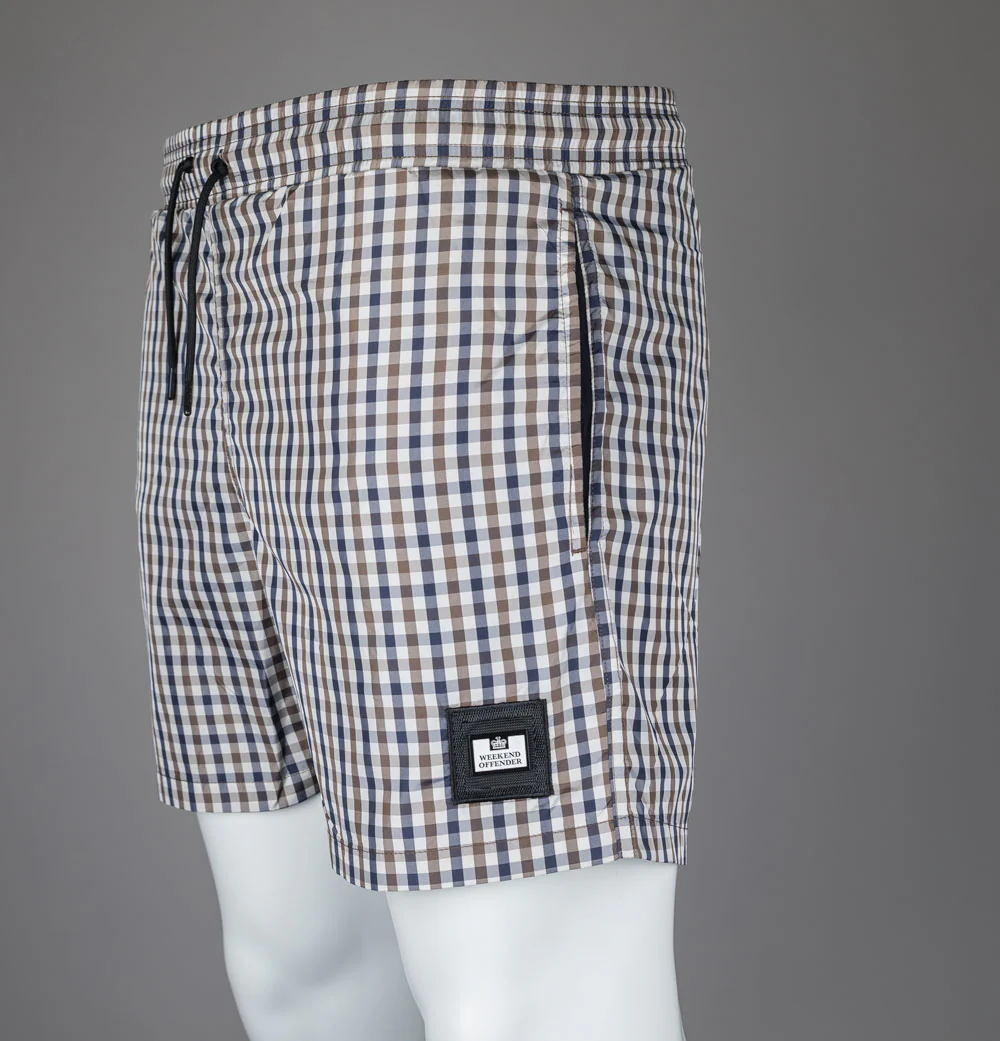 Weekend Offender Varadero Swim Shorts Mid House Check - Image 5